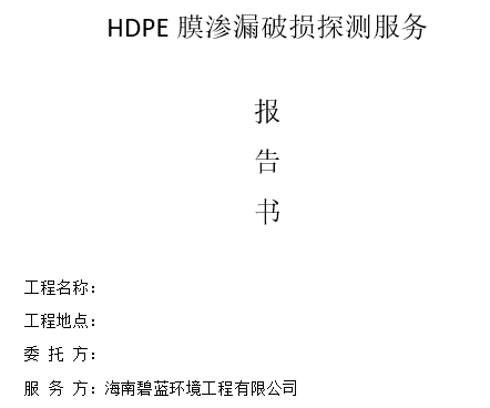 完整性檢測(cè)報(bào)告